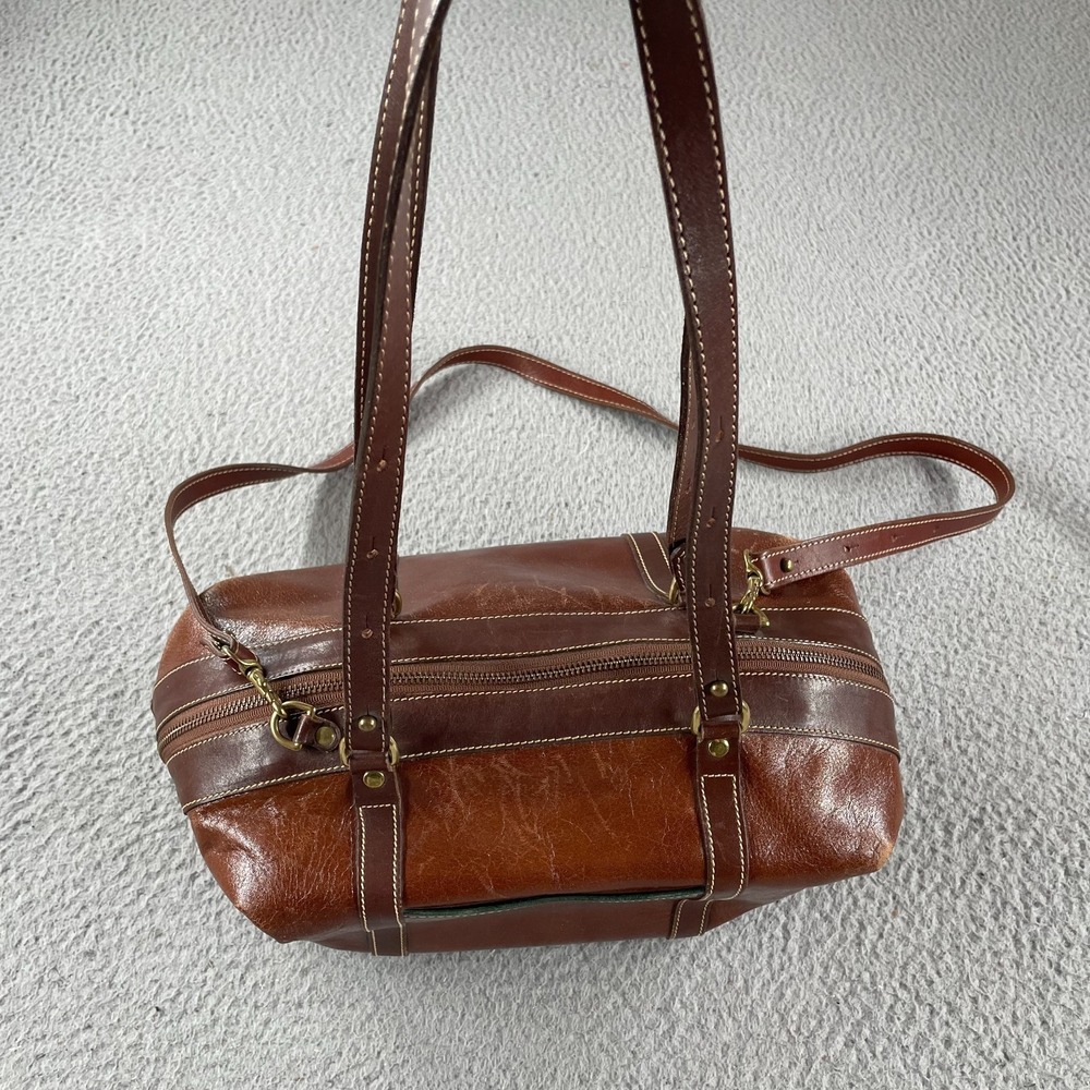 Brahmin Leather‎ Handbag Smooth Leather Doctor's Bag Purse Brown Medium - Picture 5 of 9